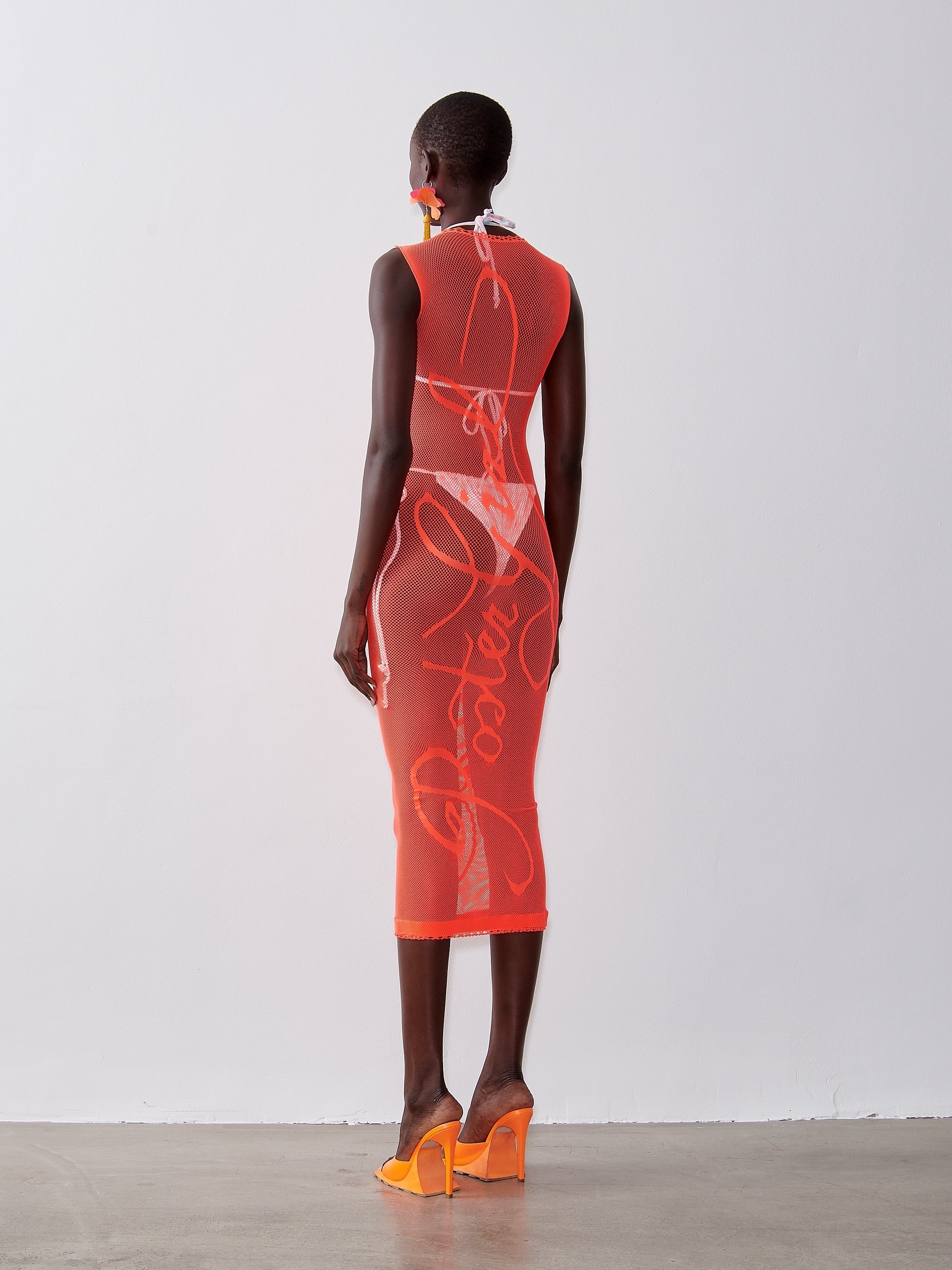 ALOHA MIDI DRESS CHILLI - 3