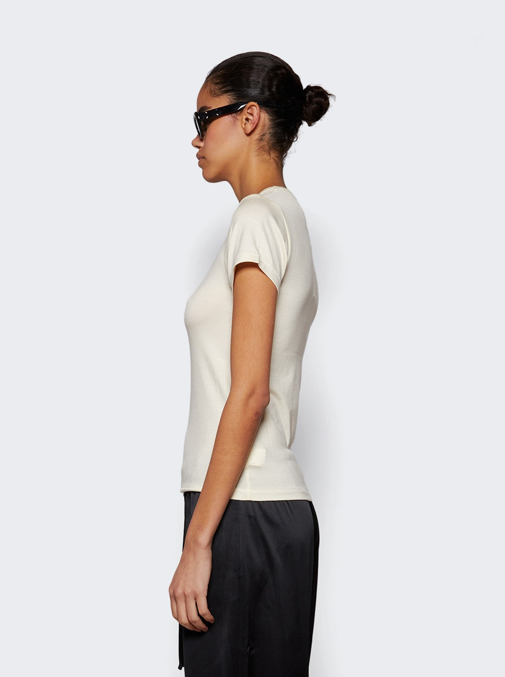 Fitted Crewneck Tee Cream - 4