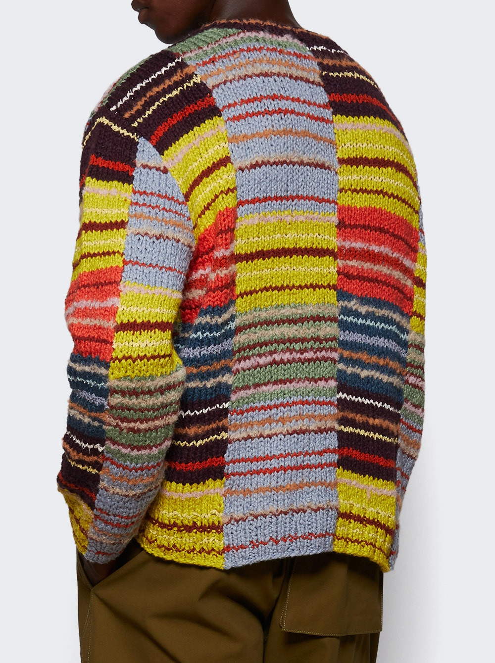 Patchwork Scrap Crewneck Sweater D435 Patchwork Multi - 4