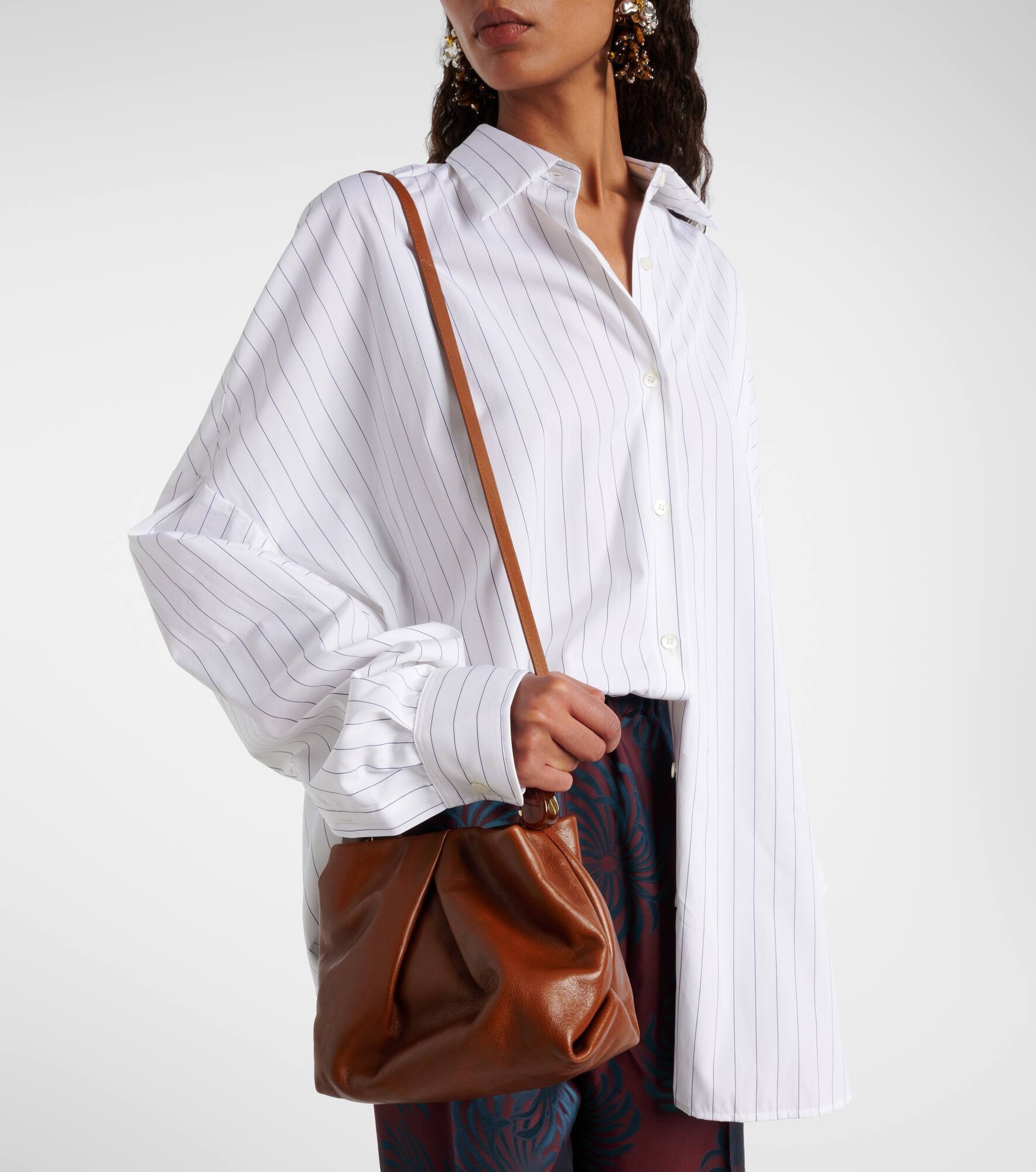 Crisp Small leather tote bag - 6