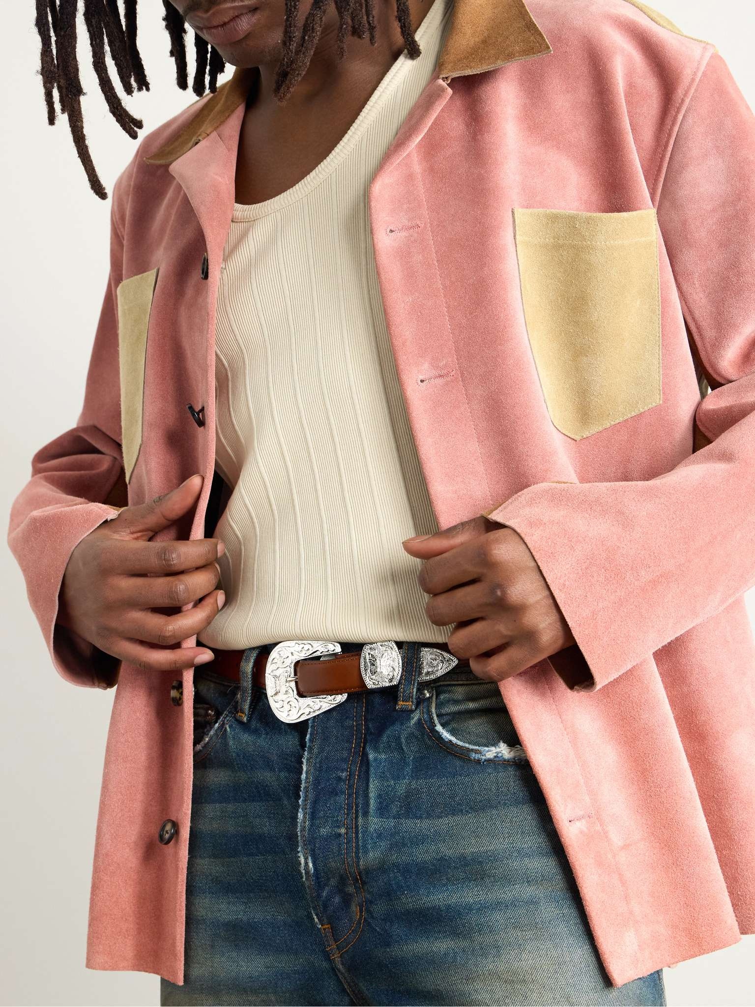 w*u様 Needles / PAPILLON WESTERN TIP BELT NEEDLES PAPILLON WESTERN TIP BELT BROWN LEATHER | TODAY CLOTHING