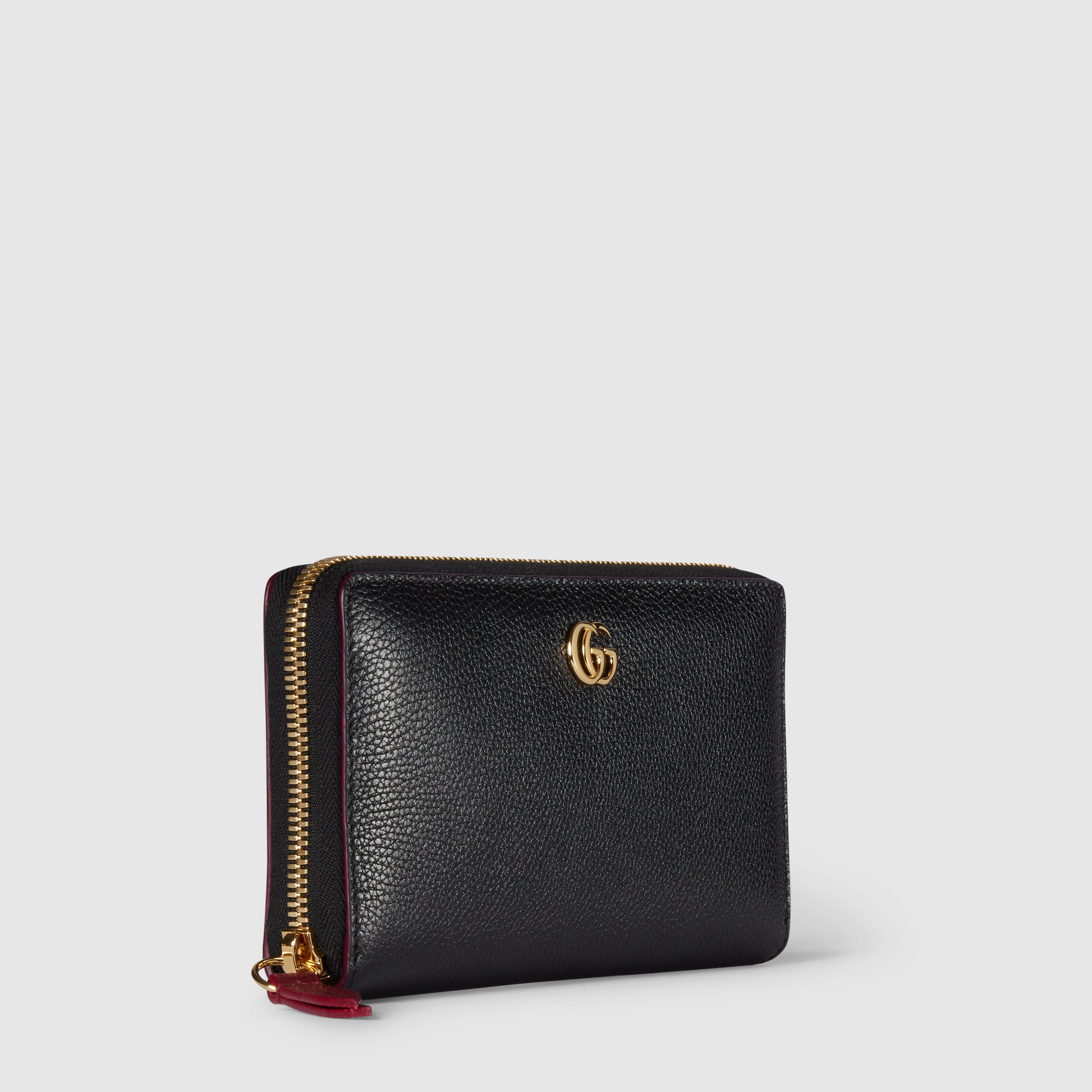 Bi-color GG Marmont zip around wallet - 3