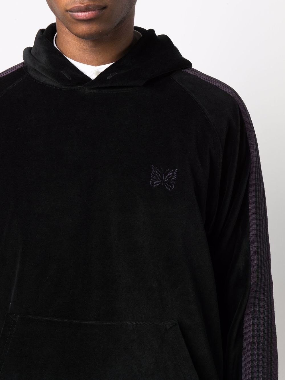 side-stripe pullover hoodie - 5