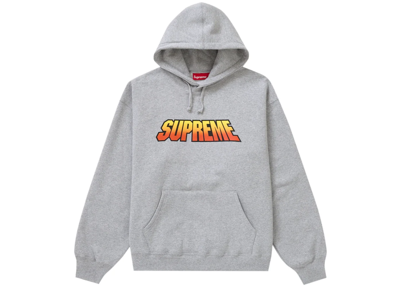 Supreme Gradient Hooded Sweatshirt Heather Grey - 1
