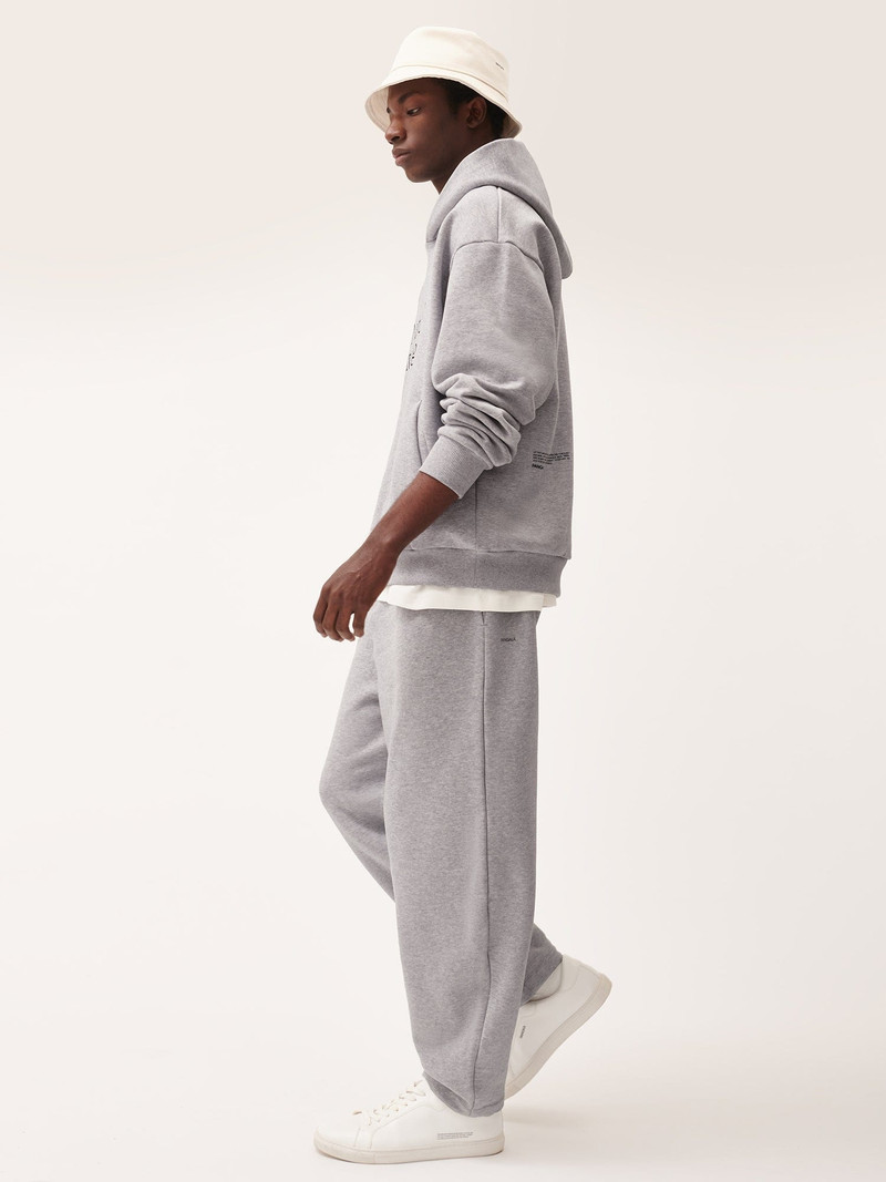 Mens DNA Barrel-Leg Track Pants - Grey Marl 4