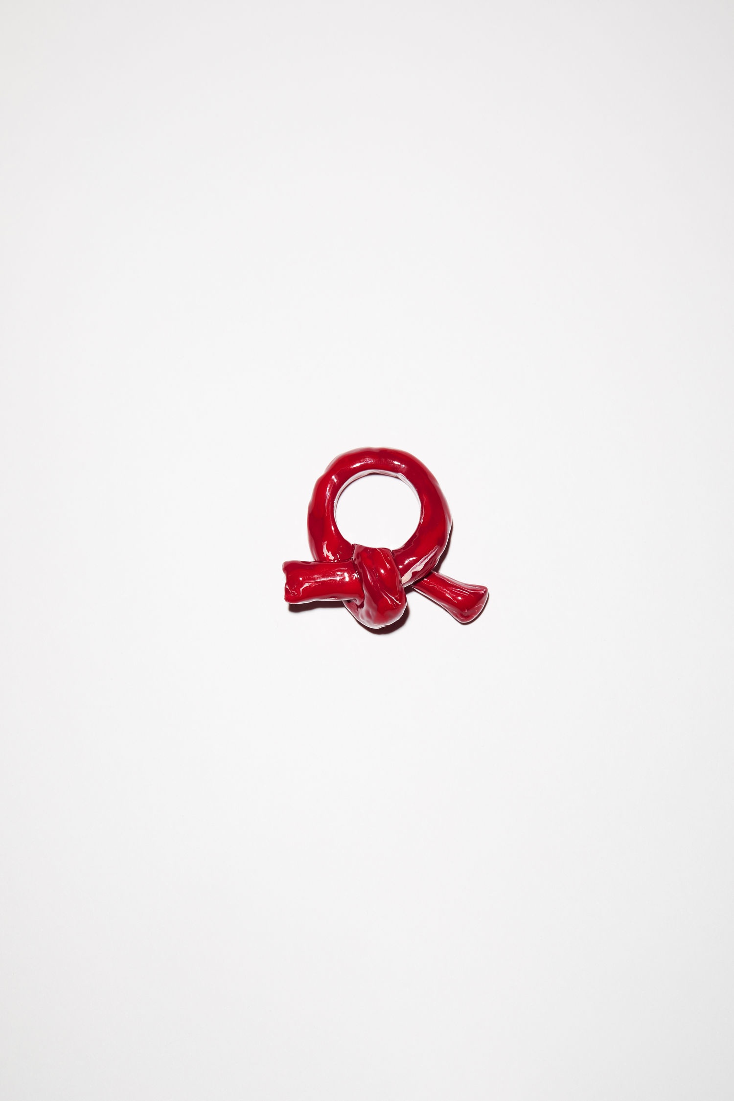 Knot ring - Bright Red - 1