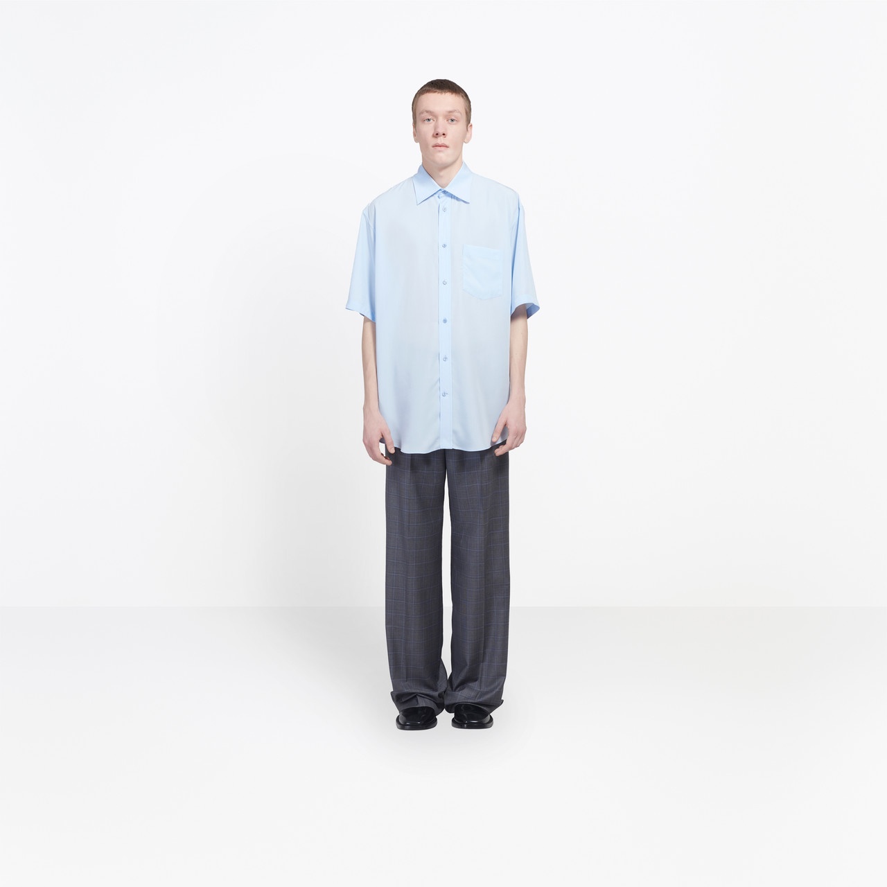 Short Sleeves Shirt With Logo Tab - 6