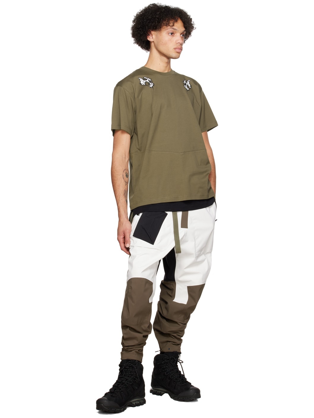 Khaki Layered T-Shirt - 4