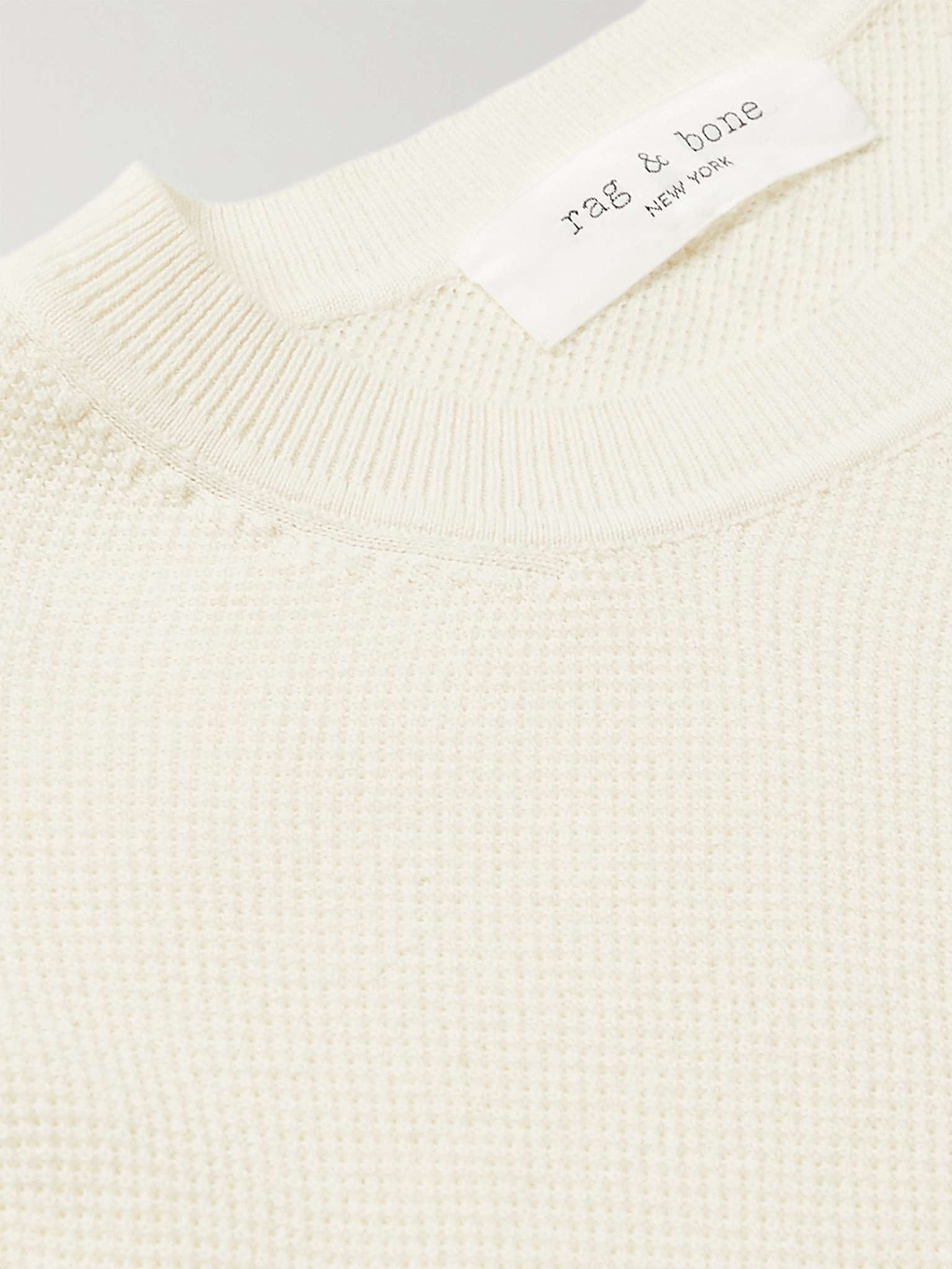 Cotton and Hemp-Blend Piqué Sweater - 5