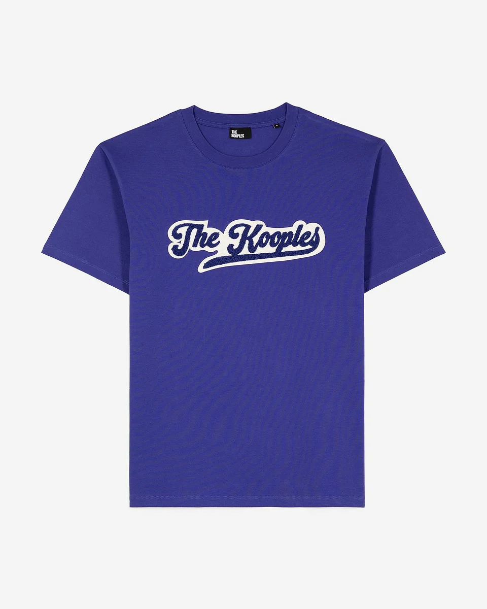 T-SHIRT WITH BLUE PATCH - 1