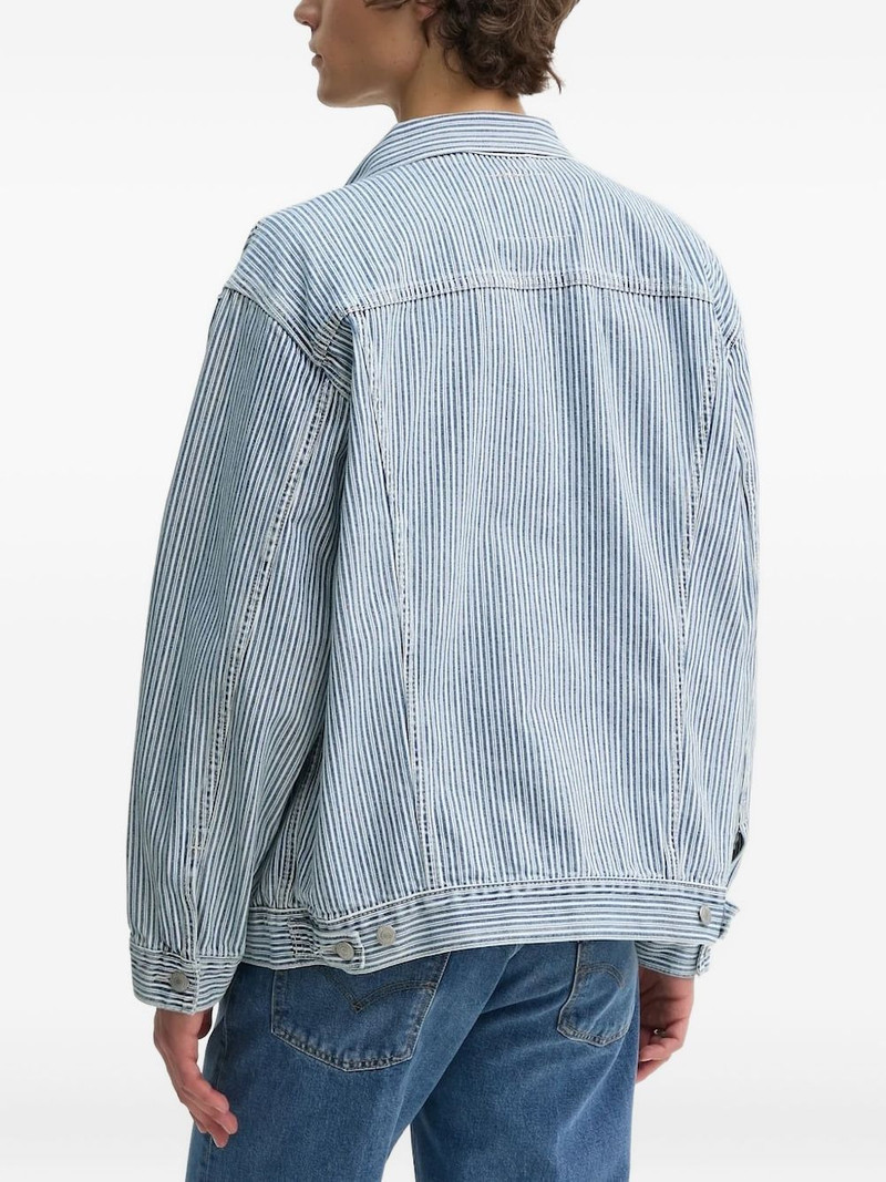 Levi's striped denim jacket outlook