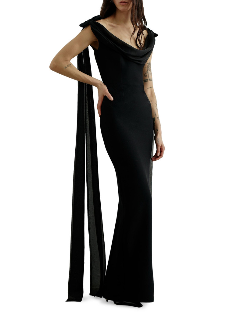 Women's Morticia Cowlneck Gown - Chez Castel 3