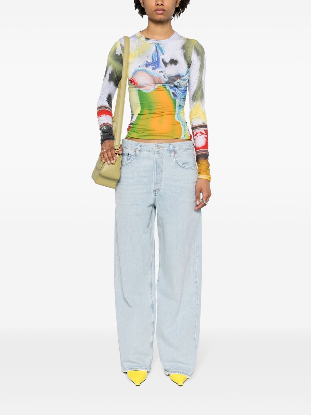 Low Slung Baggy cotton jeans - 2