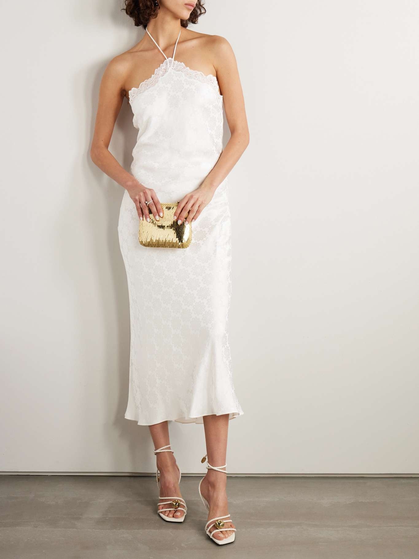 Stella McCartney + NET SUSTAIN lace-trimmed jacquard