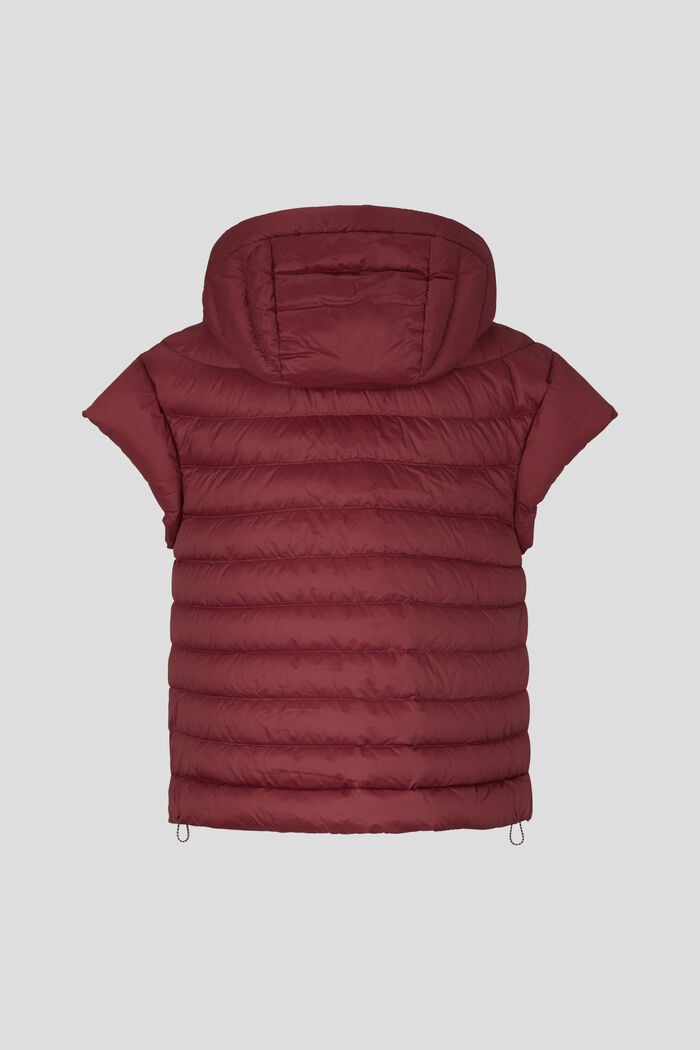 Betty Lightweight down gilet in Bordeaux - 3