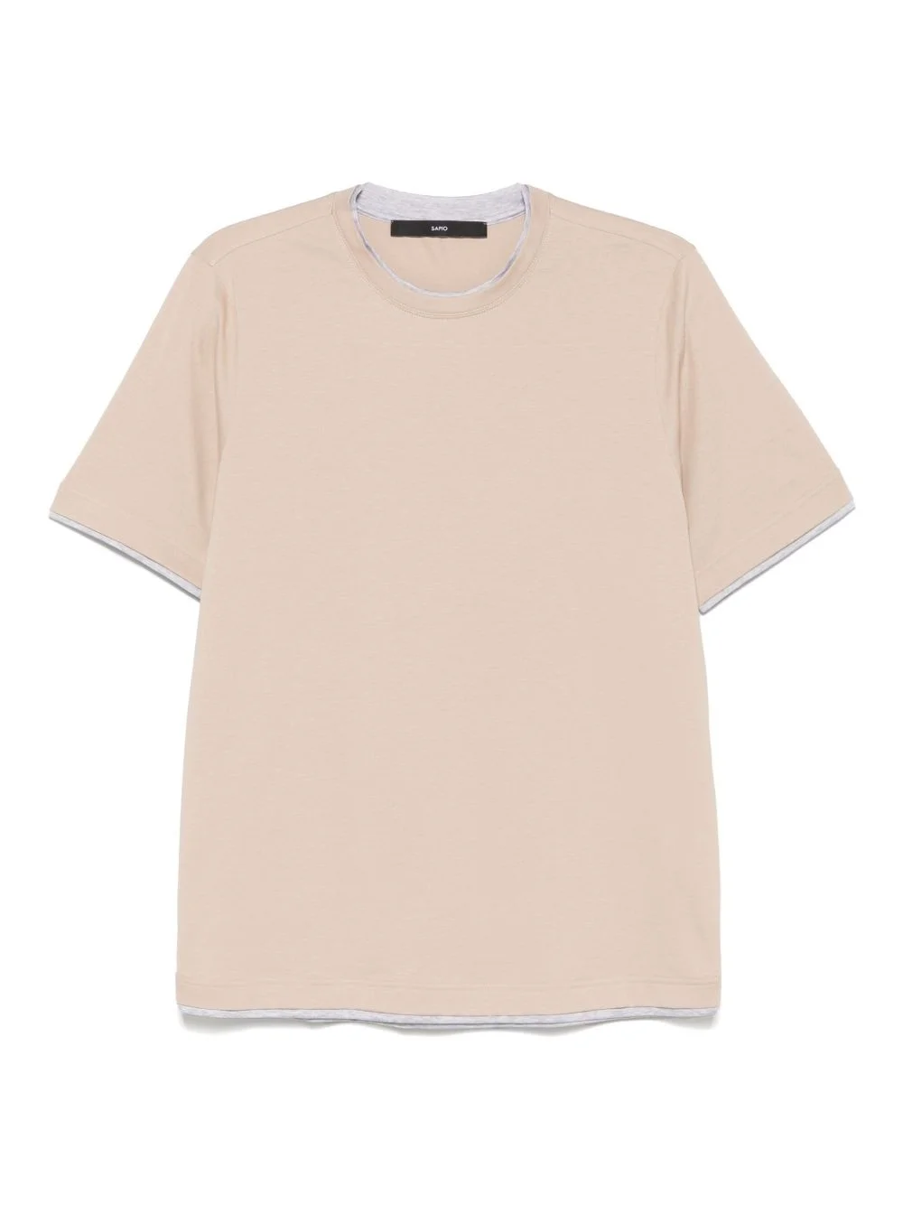 layered-detail T-shirt - 1