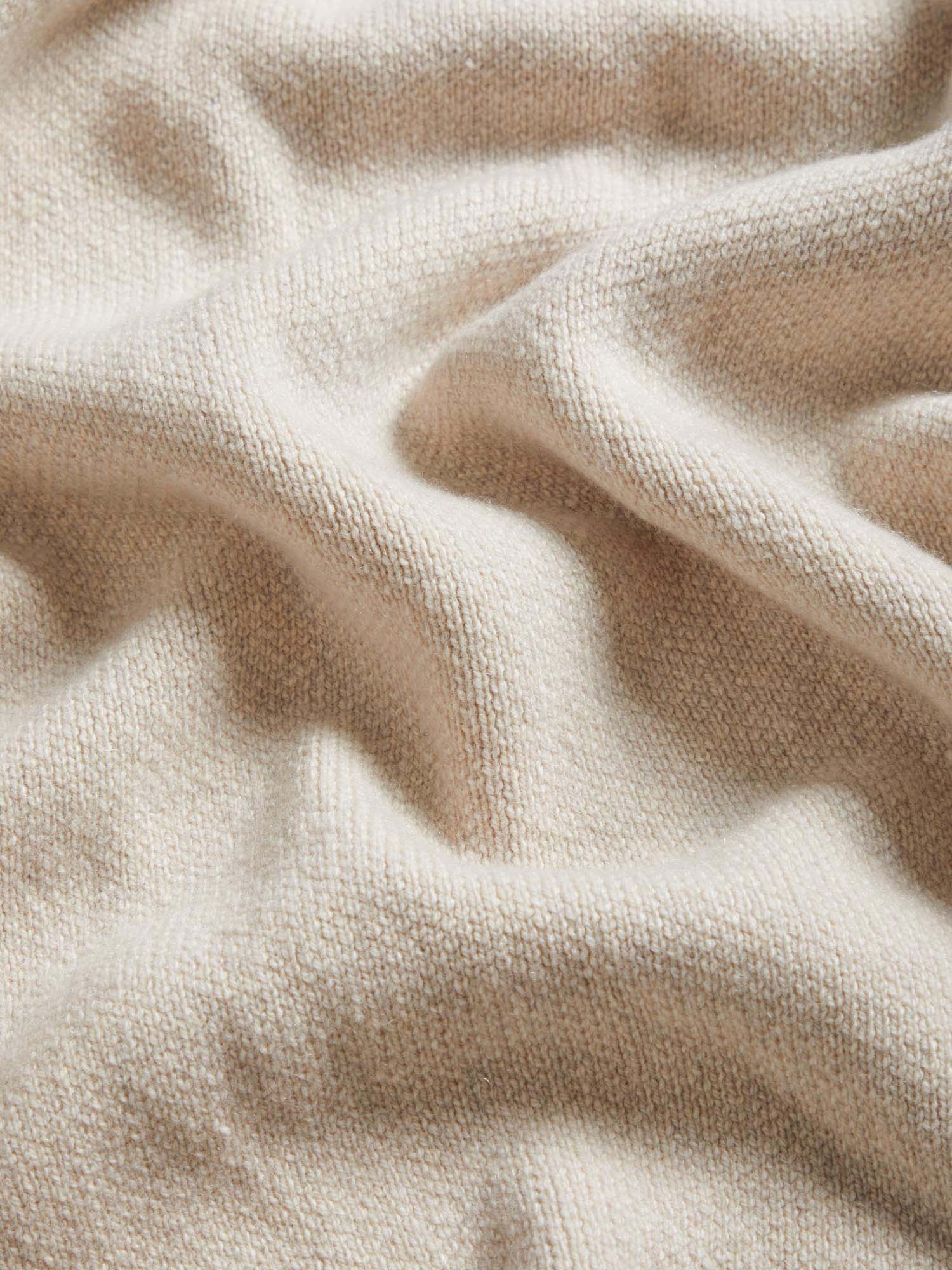 Mens Recycled Cashmere Cardigan - Oatmeal - 4