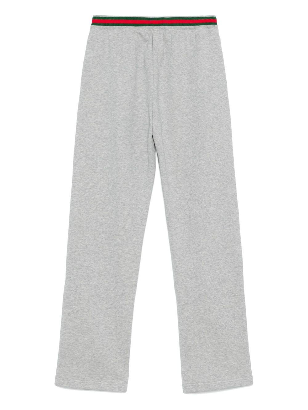 web-detail cotton sweatpants - 2