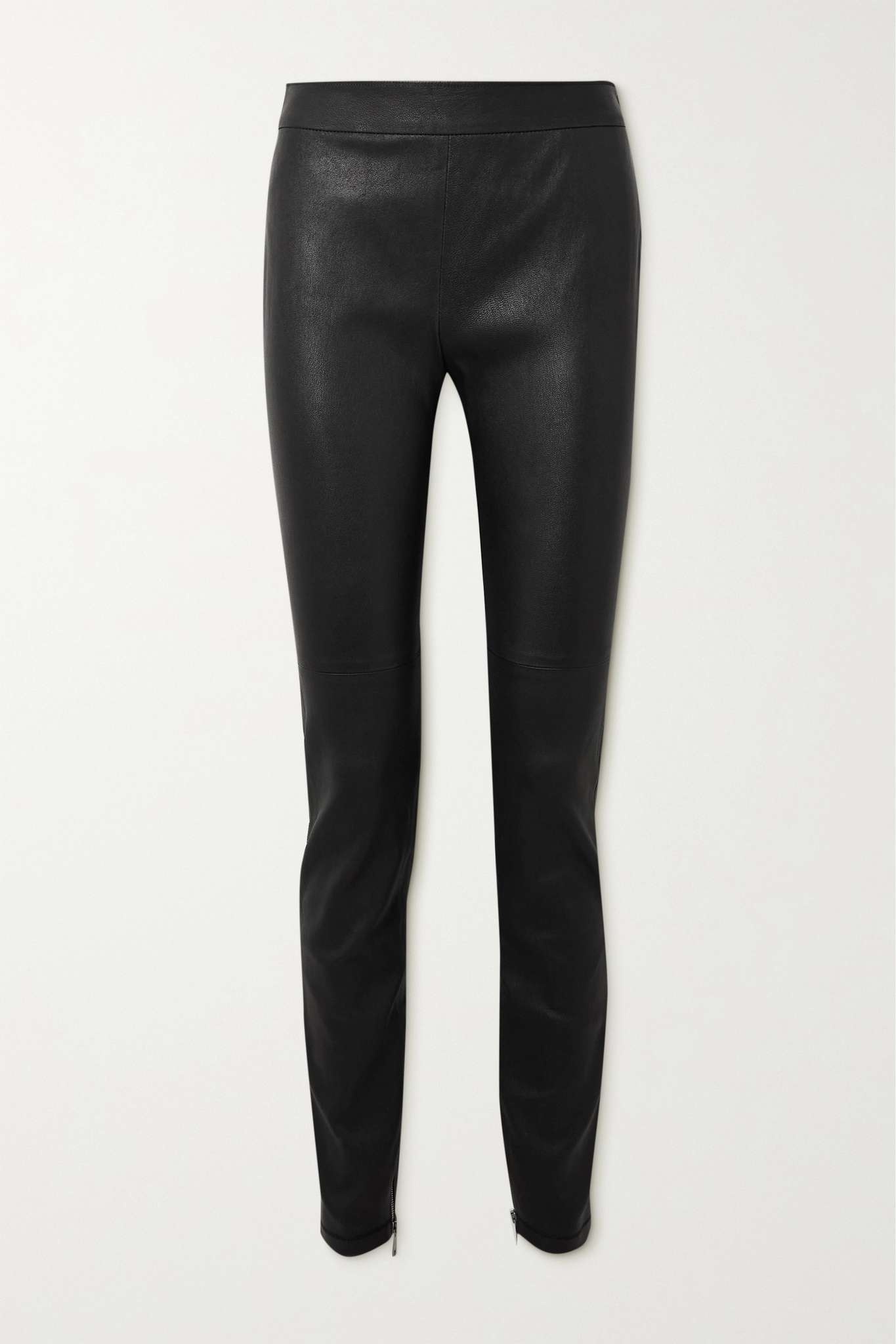 Overlock leather leggings - 1