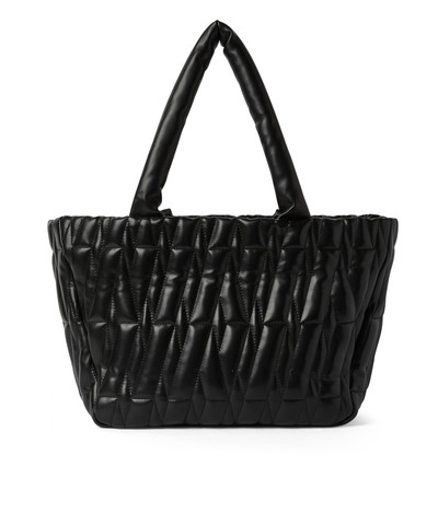 MSGM Quilted faux leather basket bag outlook