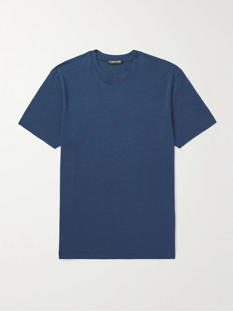 Slim-Fit Lyocell and Cotton-Blend Jersey T-Shirt - 1