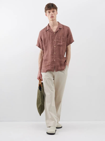 Oliver Spencer Havana patch-pocket linen shirt outlook