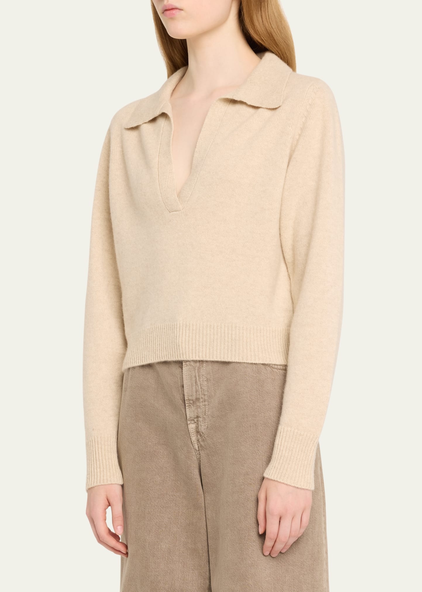 Cashmere Henley Sweater - 4