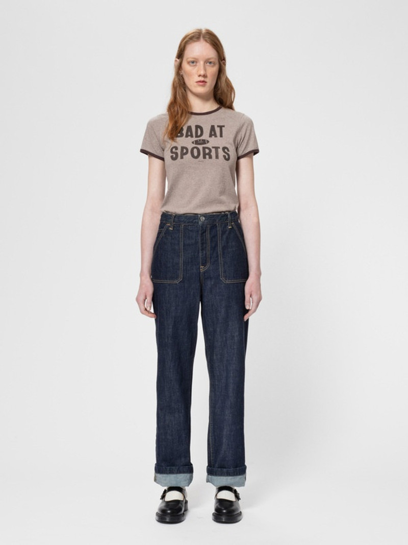 Nudie Jeans Asta Workwear Pants One Wash Denim outlook