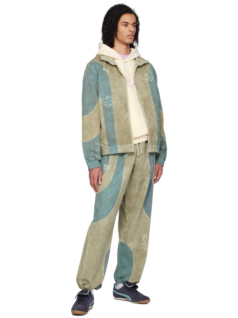 KidSuper Green & Blue Puma Edition Track Jacket outlook