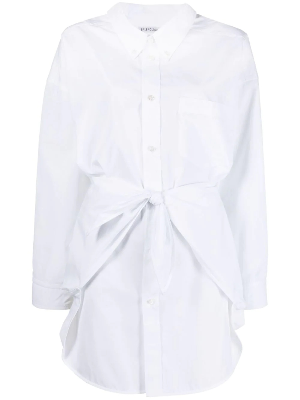 knotted-front shirt - 1