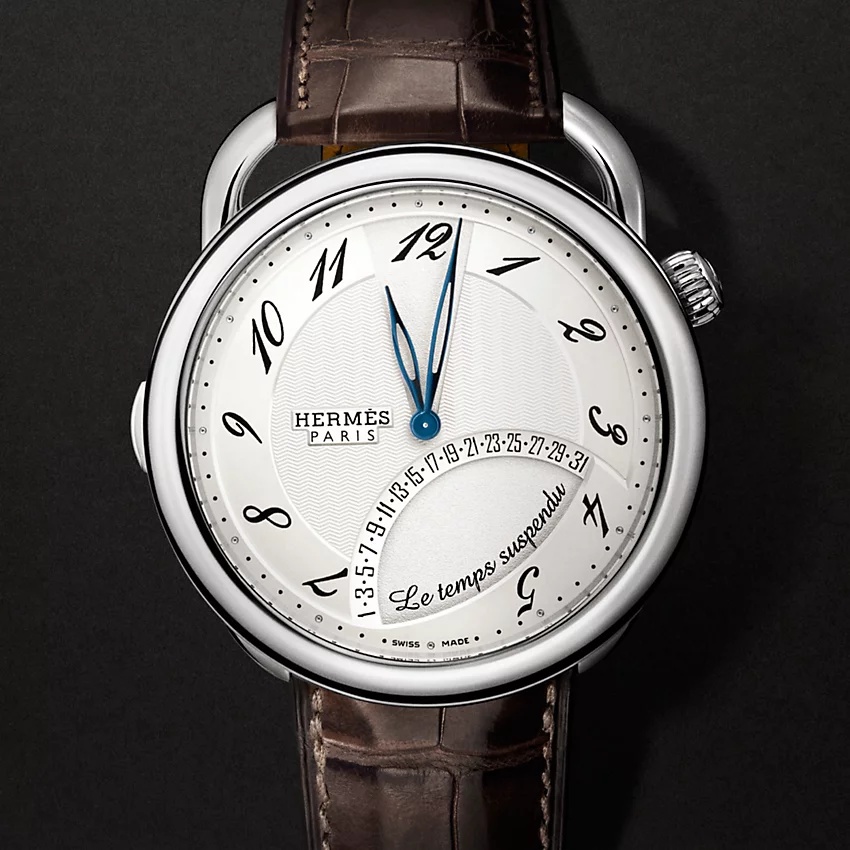 Arceau Le temps suspendu watch, 43 mm - 2