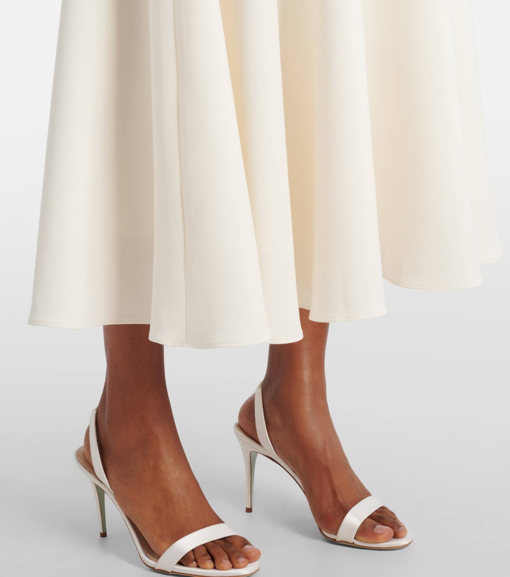 Belted A-line midi dress - 5