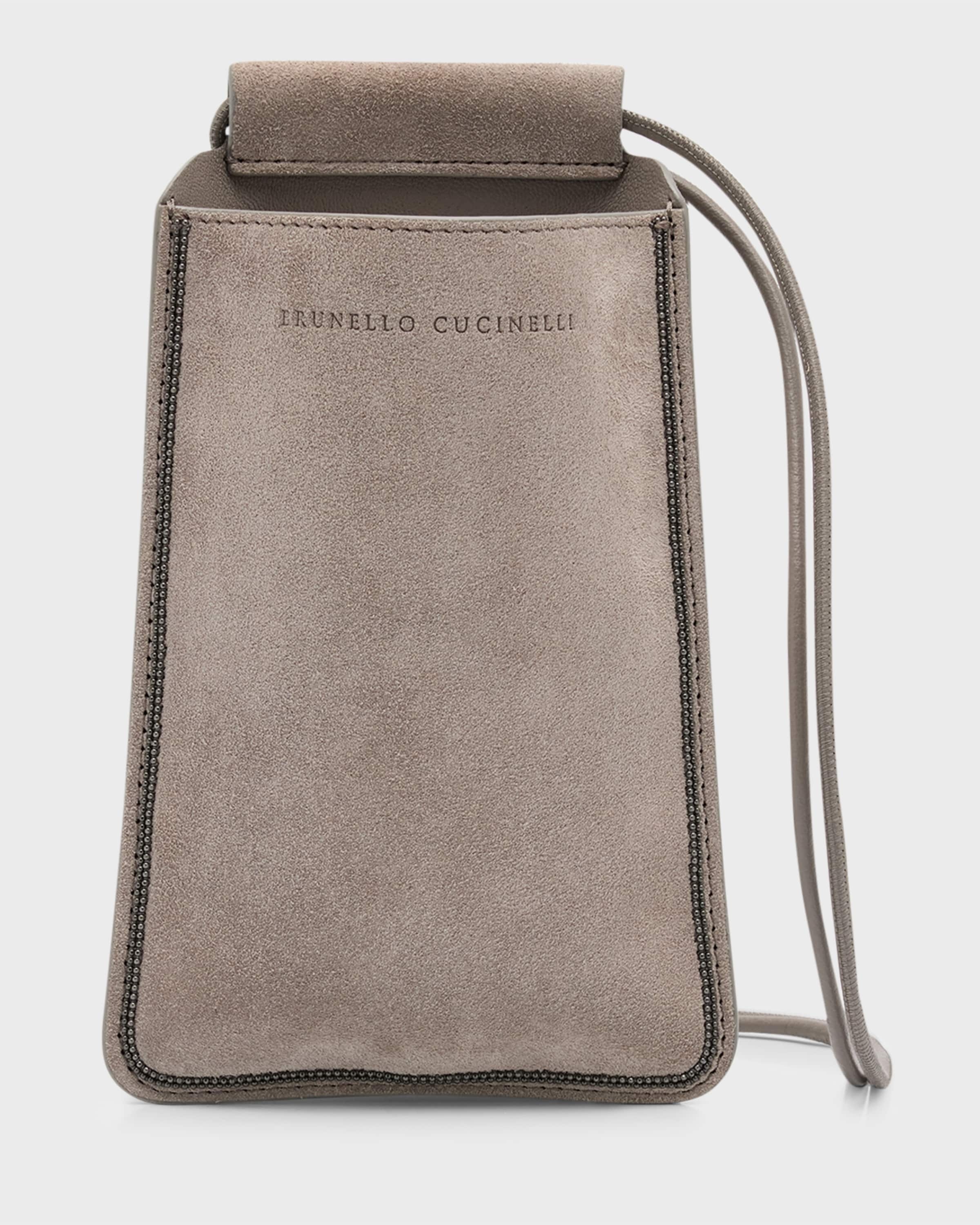 Suede Phone Case with Crossbody Strap - 1