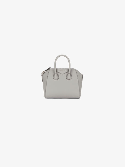 MINI ANTIGONA BAG IN GRAINED LEATHER - 1