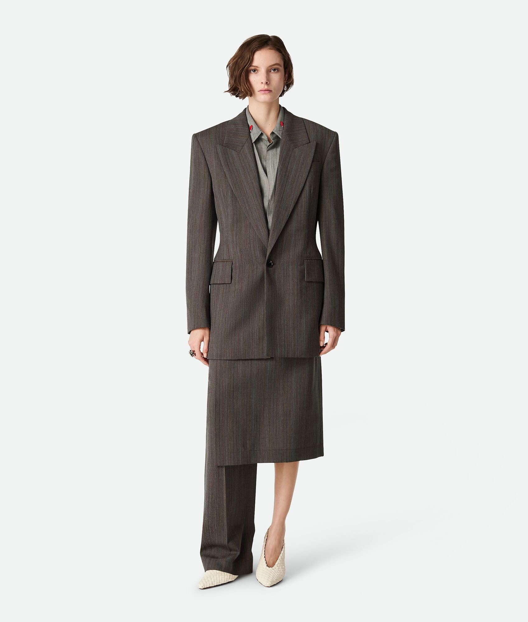 Wool Subtle Stripe Jacket - 4