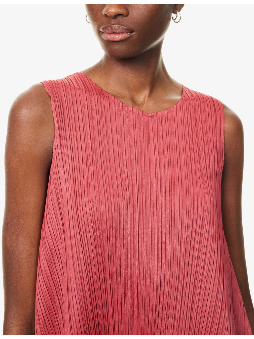 Lamp Shade Sleeveless Knitted Midi Dress - 5