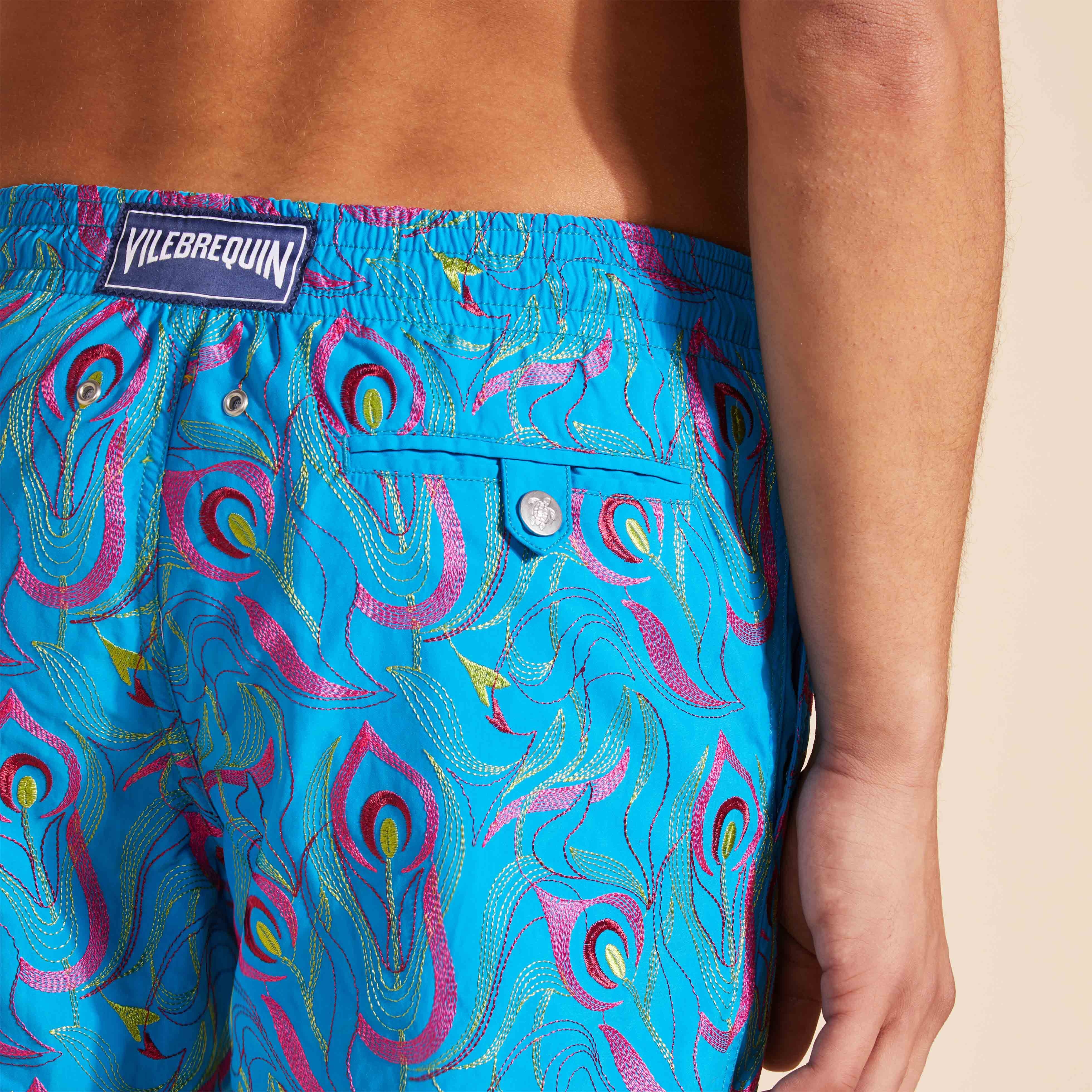 Men Swim Trunks Embroidered Camo Flowers - Limited Edition - 6