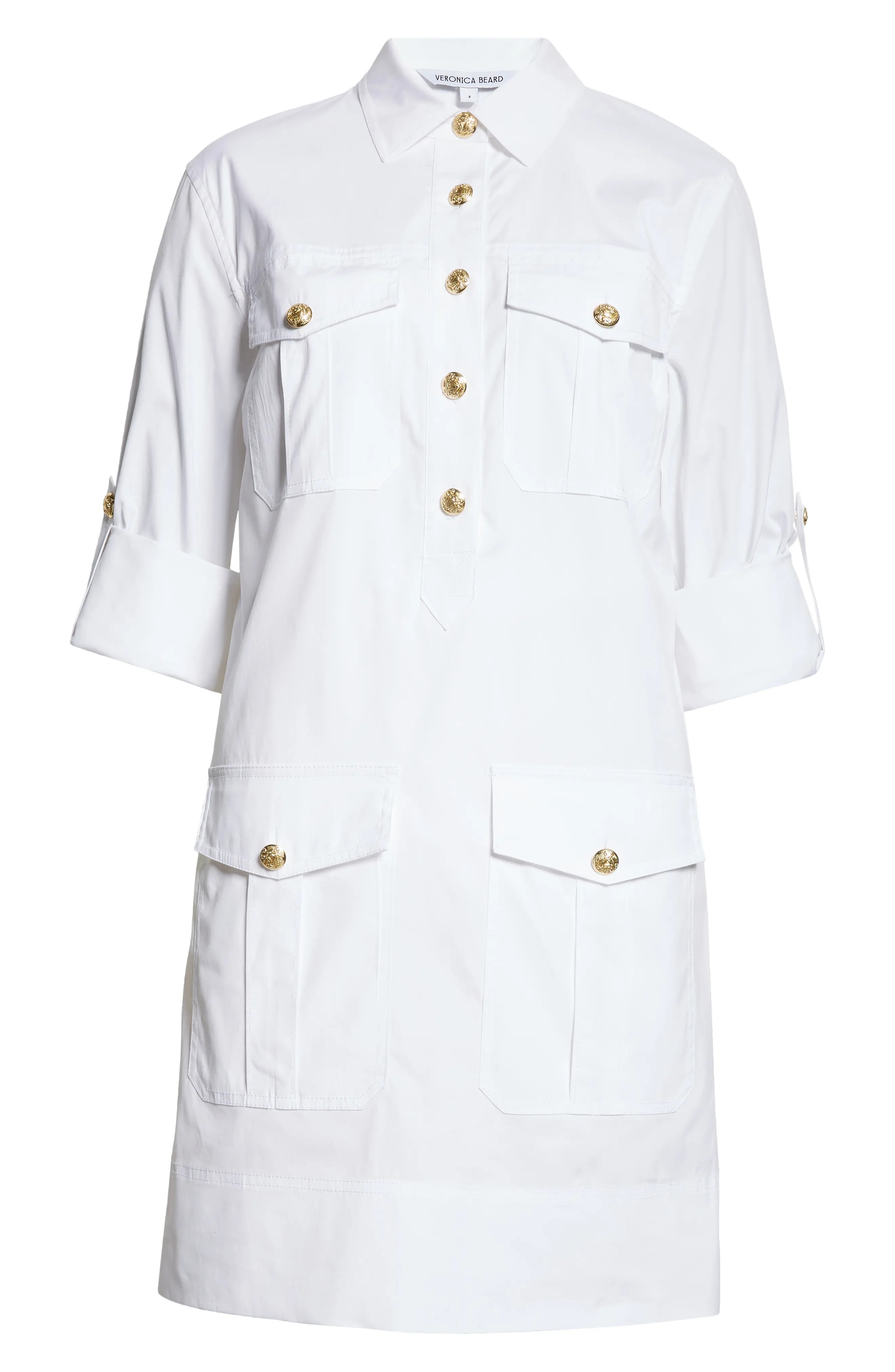 Saude Long Sleeve Cargo Shirtdress - 5