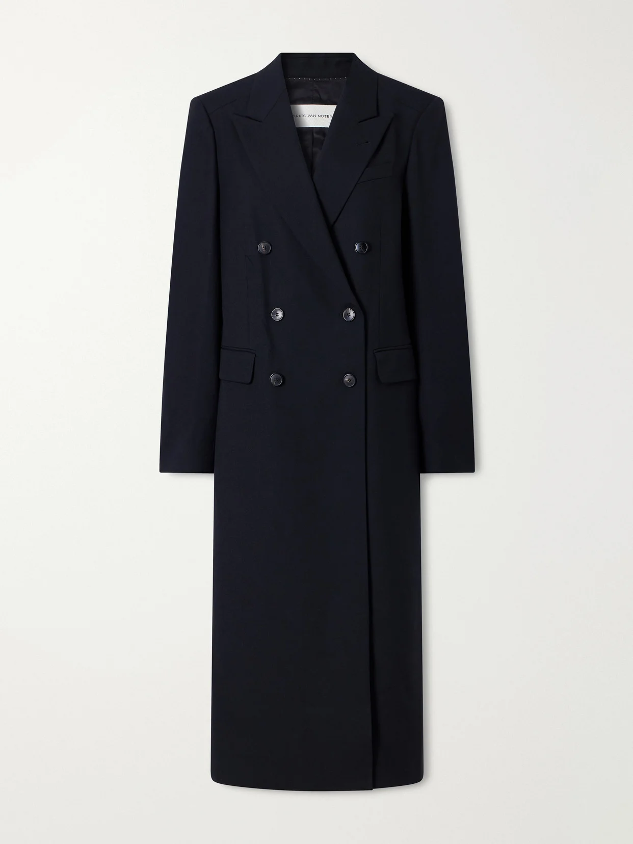 Double-breasted Wool Coat - 1
