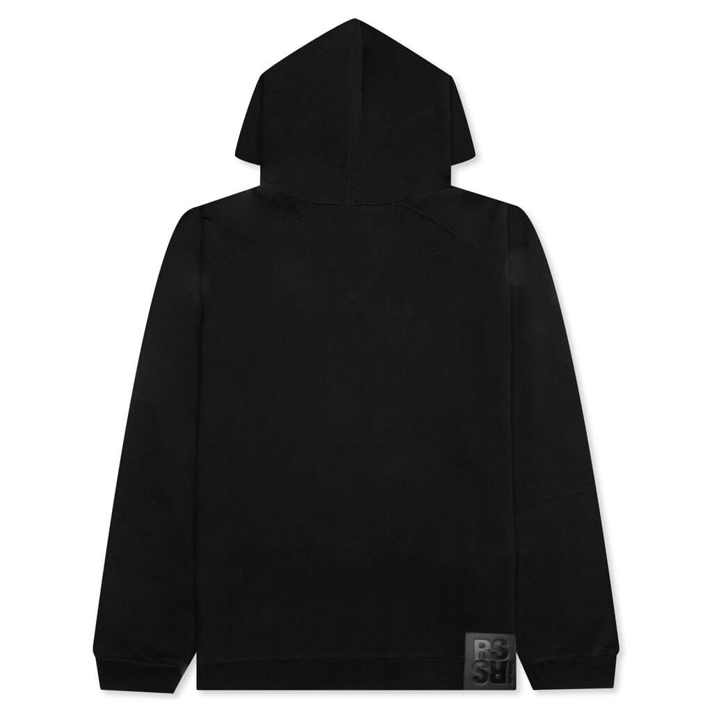 R EMBROIDERY AND PATCH HOODIE - BLACK/ORANGE - 2
