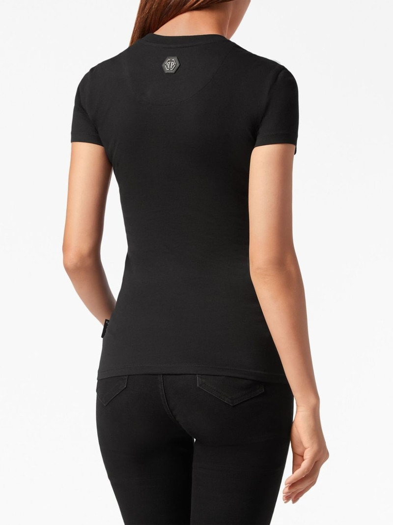 logo-embellished cotton T-shirt 4