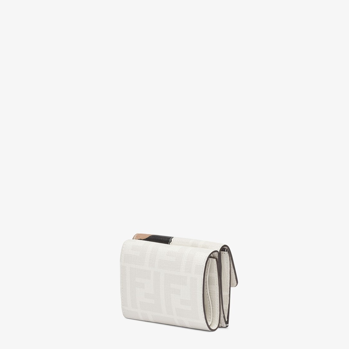 Compact Fendi Roma tri-fold wallet, with large internal compartment for banknotes, three concealed c - 2