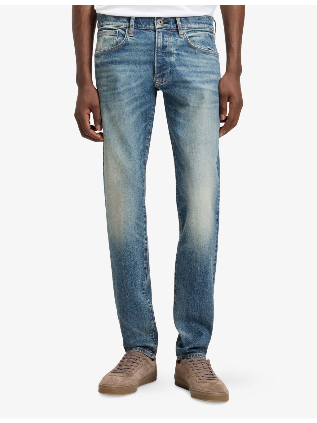 Beckham x BOSS Slim-Leg Mid-Rise Stretch-Denim Jeans - 3