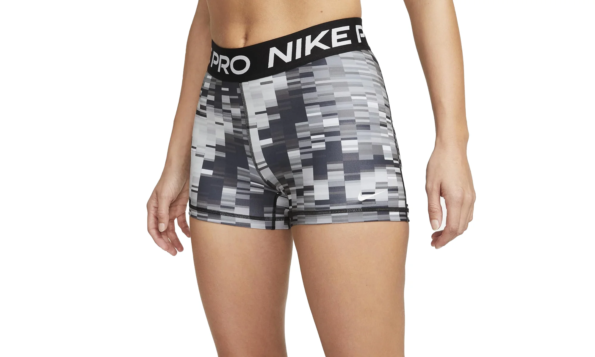 MID-RISE 3" PRINTED TRAINING SHORTS WMNS "Black" DX0046 010 - 1