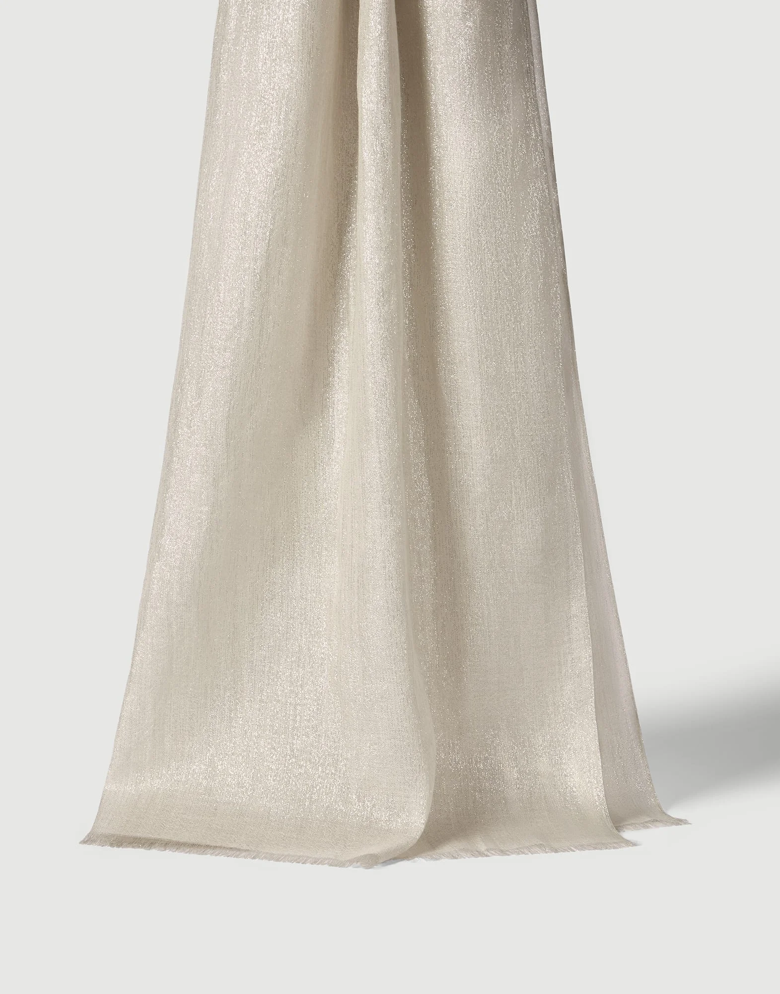 Cashmere and silk sparkling scarf - 1