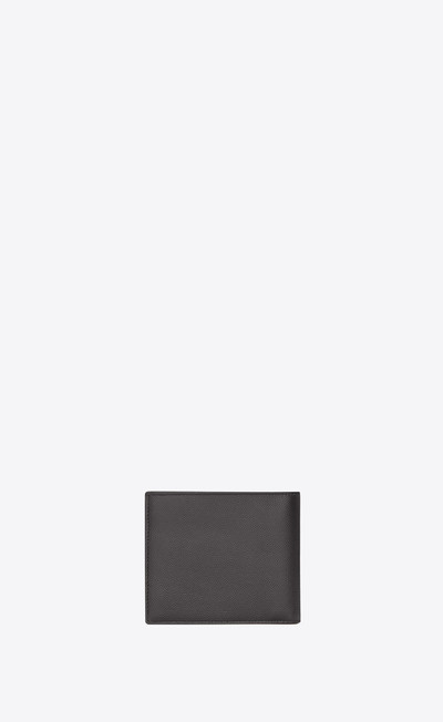 SAINT LAURENT east/west wallet with coin purse in grain de poudre-embossed leather outlook