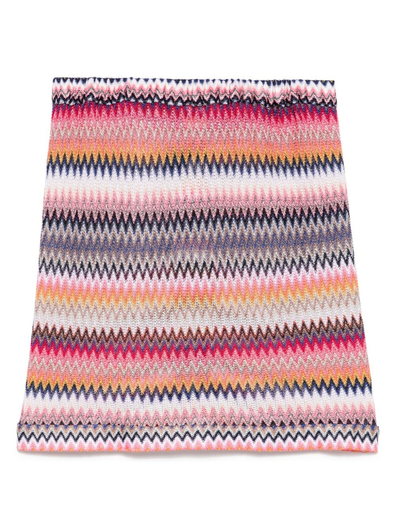 Missoni zigzag-woven pareo outlook