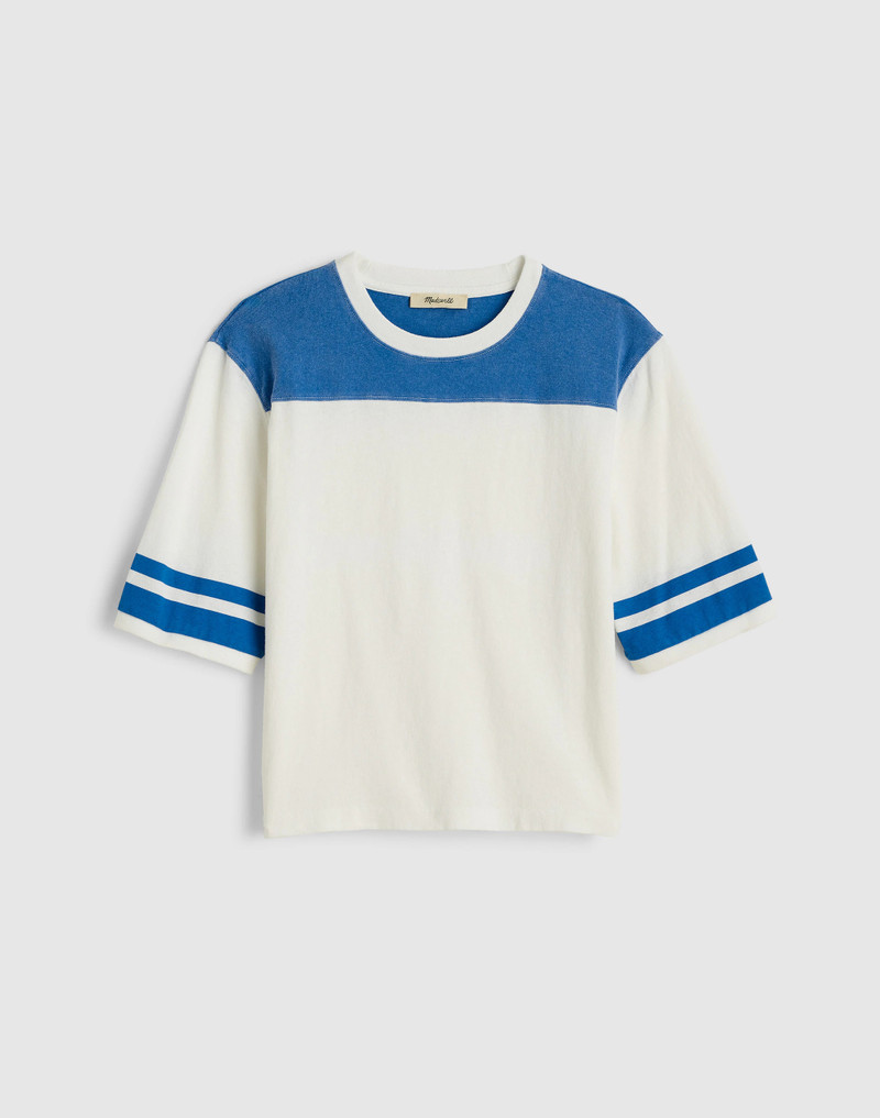The Relaxed Varsity Tee in Vintage Jersey 1