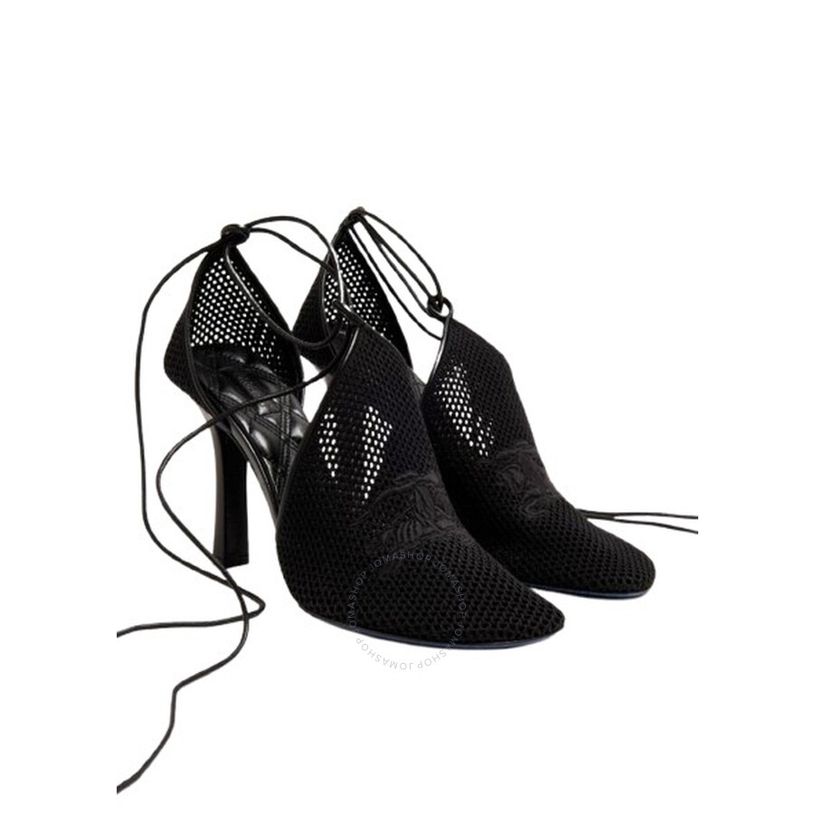 Burberry Ankle Wrap Mesh Knit Pumps - 2