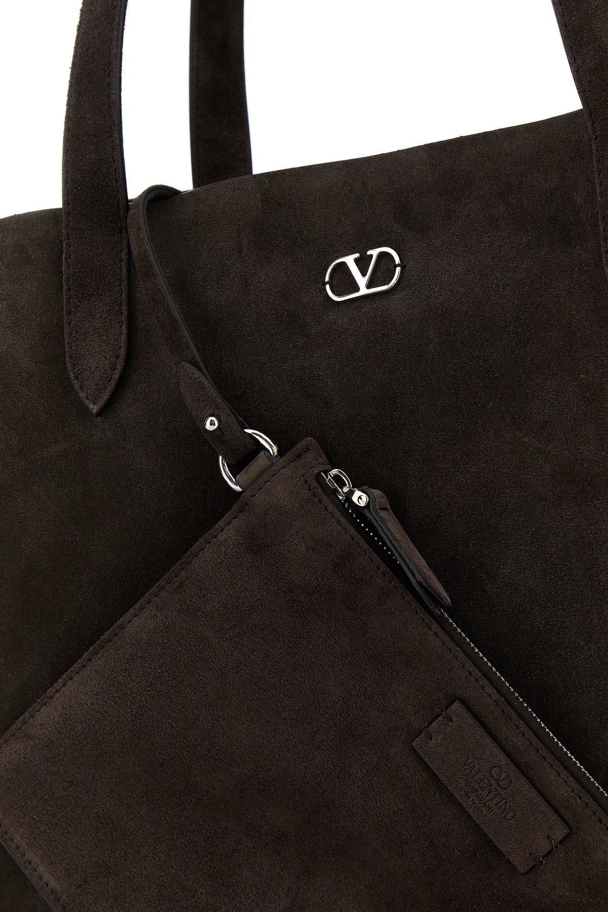 Brown suede Nellcôte shopping bag - 4